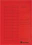 Three-flap folder, cardboard, A4, VICTORIA OFFICE, red